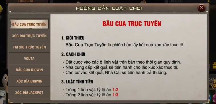 Bầu Cua Live Tại VaoBet Trải Nghiệm Cá Cược Dân Gian Đẳng Cấp Đỉnh Cao