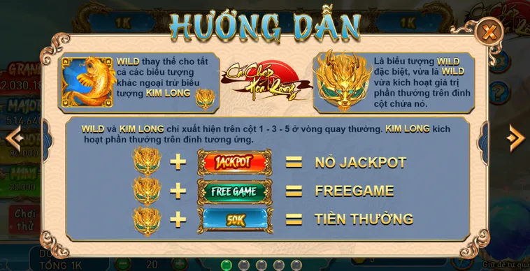 Slot Game Cá Chép Hoá Rồng Tại VaoBet Trải Nghiệm Săn Lộc Vàng May Mắn Đẳng Cấp
