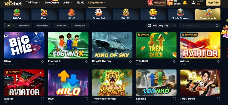 Chinh Phục Siêu Phẩm Game Nhanh Vương Miện Và Mỏ Vàng Tại VaoBet Ngay Hôm Nay