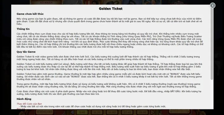Chinh Phục Siêu Phẩm Game Nhanh Golden Ticket Tại VaoBet Đẳng Cấp Nhất